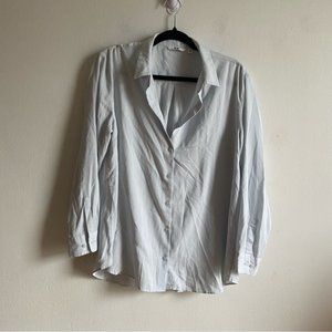 Uniqlo Baby Blue Soft Button Down Shirt